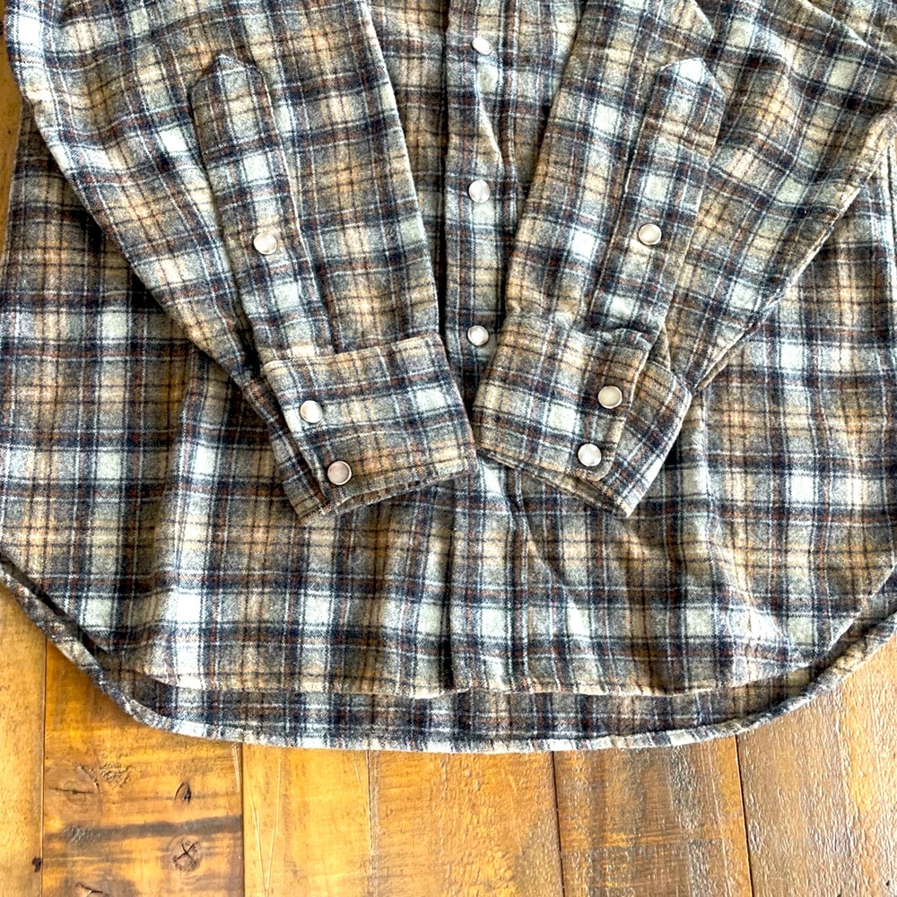 Vintage Pendleton Lightweight Shirt Jacket Brown … - image 5